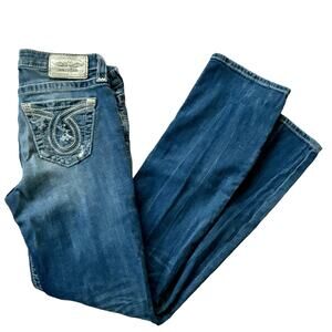 Big Star Maddie low rise Straight leg embroidered pockets Y2K jeans 27 / 4